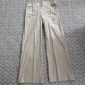 Bandolino Double Button Cotton Tan Sailor Pants